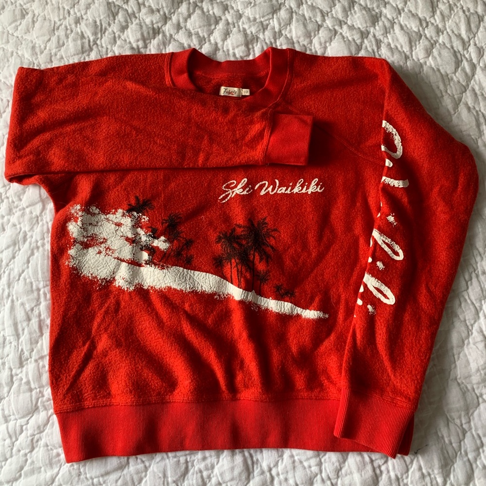 Faherty Red Ski Waikiki Sweatshirt